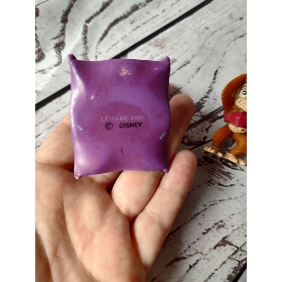 Disney Aladdin Figures Abu Aladdin Figures Vintage Lot Of 2 Cake Toppers - Picture 4 of 6